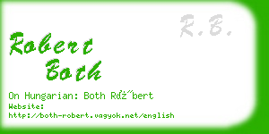 robert both business card